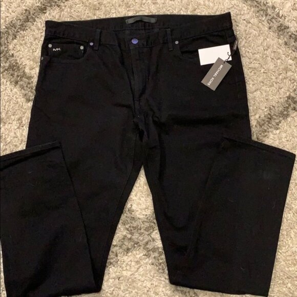 Michael Kors mens black classic fit jeans 38 x 32 - Picture 2 of 2